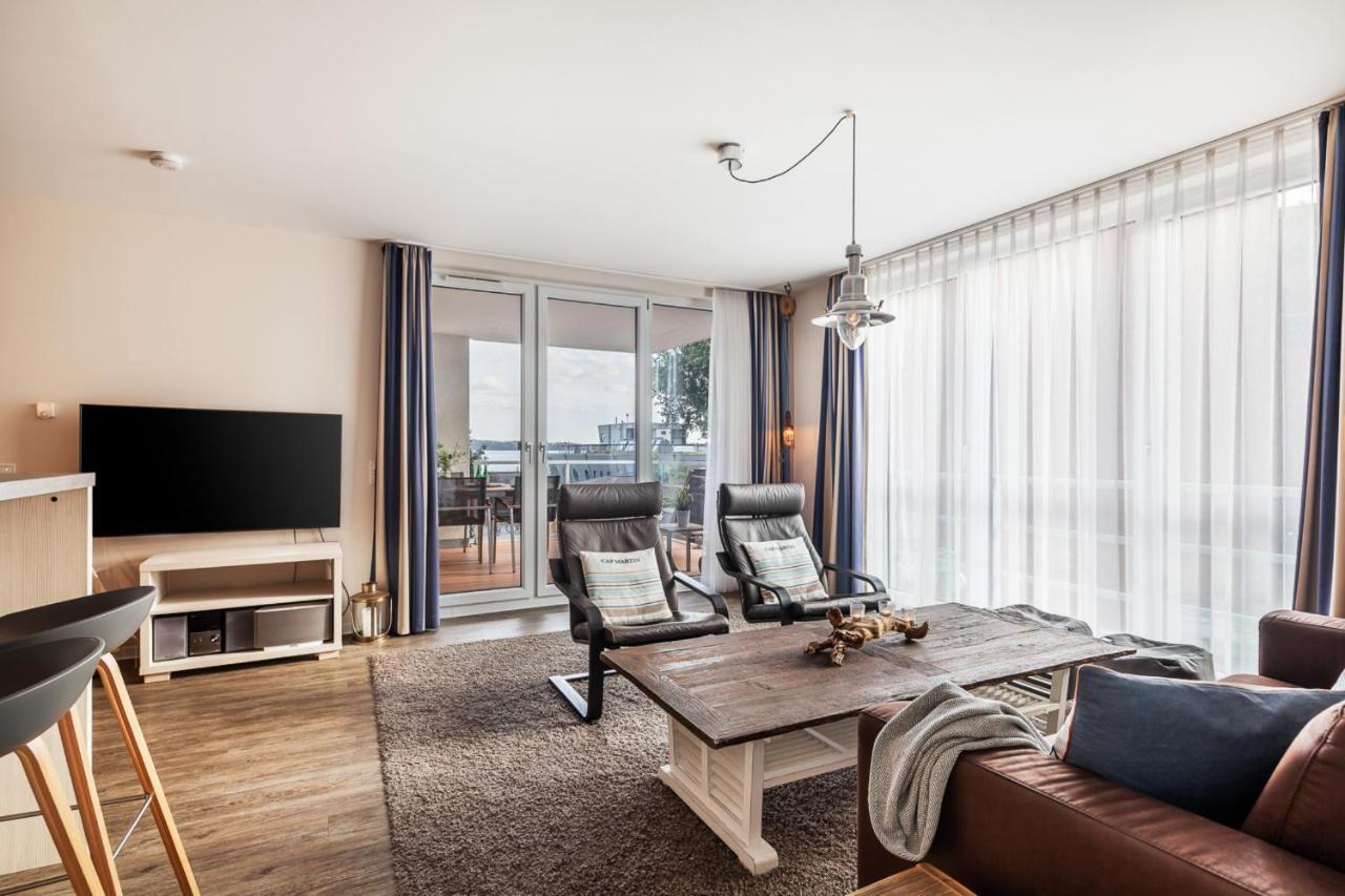 Apartmenthaus Hafenspitze Ap 5 - "Am Yachthafen 5" - Blickrichtung Offenes Meerstrandpromenade Eckernförde Exterior foto