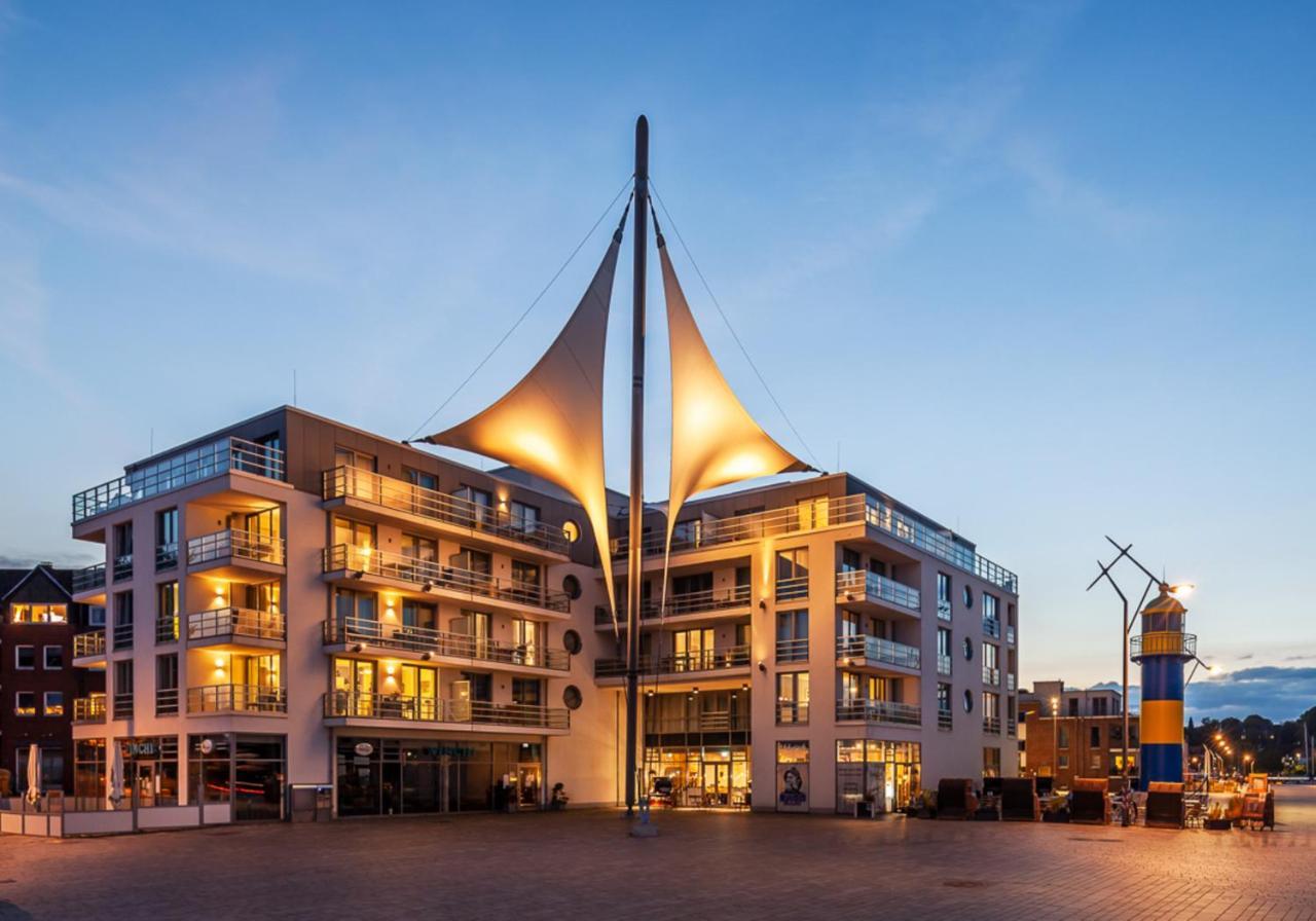 Apartmenthaus Hafenspitze Ap 5 - "Am Yachthafen 5" - Blickrichtung Offenes Meerstrandpromenade Eckernförde Exterior foto